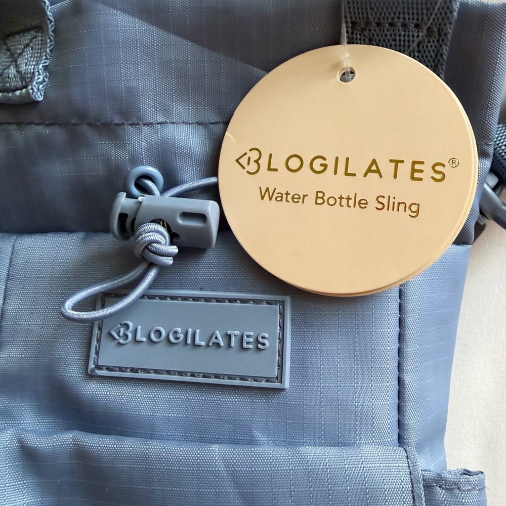Blogilates Water Bottle Sling - Steel Blue NWT - Picture 2 of 4